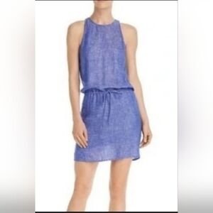NWT!Joie 100% Cotton/Linen Women's Diega Drawstring Mini Halter Spring Dress XXS